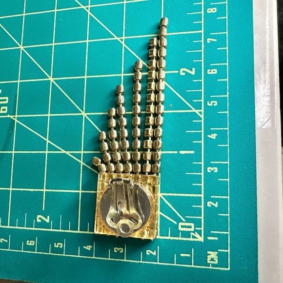 Chandelier earrings cascading imitation ruby fashion jewelry - Picture 3 of 8